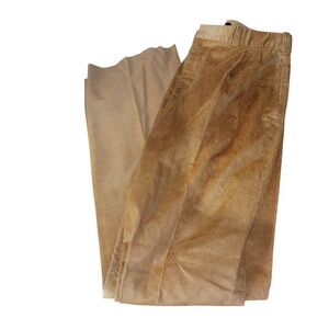 NWT VINTAGE COACH Corduroy Pants|100% Cotton|Unhemmed|Made in USA|Braces Buttons
